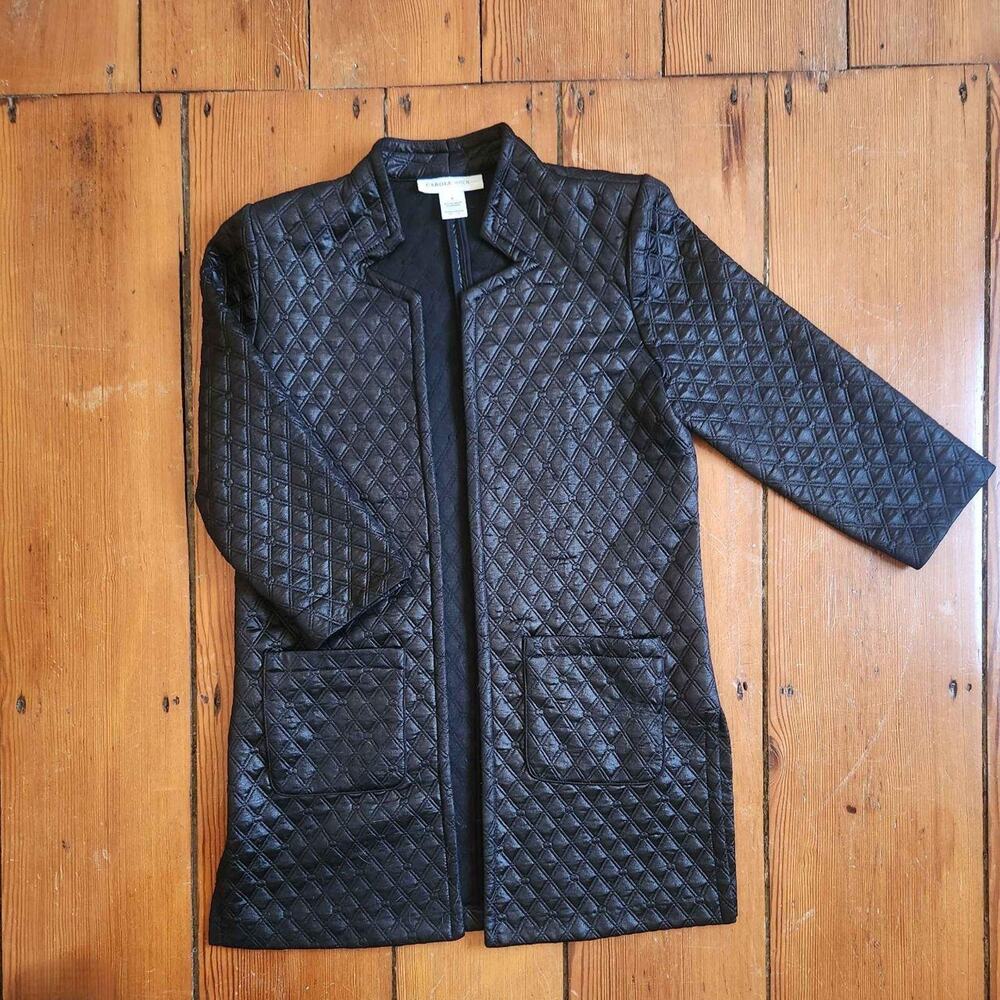 carole wren quilted blazer size small